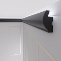 Schwarze Stuckleiste LED Premium OL-3